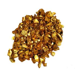 Chips de Vidrio Plateado Espejo Triturado Recubierto de Oro para Terrazo - Product Image 1