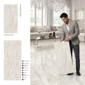 9mm Thick Episodi Ivory Glazed Porcelain Floor <b>Wall</b> Tiles For Outdoor Project - Product Image 4
