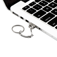 Diska Lepas USB Logam Super Mini, Flash Disk 16GB Rode 64GB 8GB 32GB, Stik Memori Portabel