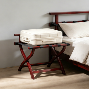 Soporte de Madera Maciza para Equipaje a Precio Económico, Plegable, para Almacenamiento de Maletas, para <span class=keywords><strong>Muebles</strong></span> de Hotel - Product Image 5