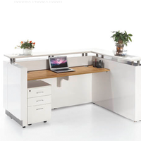 Table de réception en bois moderne blanc, bureau, hôtel, Spa, Salon de beauté, hôtel, table de réception, livraison gratuite, chine
