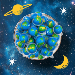 Bonbons Vente en gros Marque privée Personnalisée Halal 3D Planet Gummies Ball Blue Earth Jelly Bonbons avec confiture de fruits Jouet de bonbons pour enfants - Product Image 2