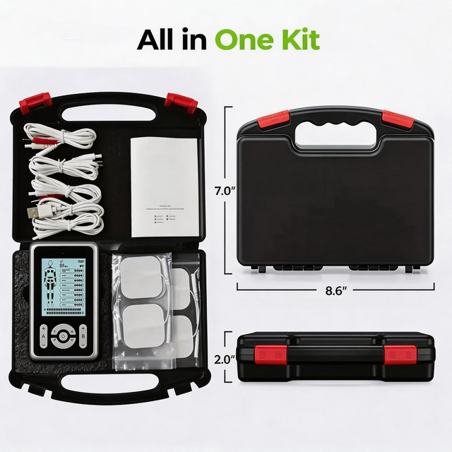 2026 Professional EMS Tens Unit Rechargeable 32 Modes Dual Channel Massager Machine