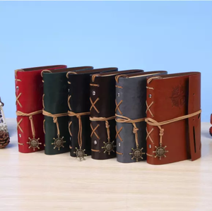 Carnet Spirale Rétro MAD05 – Journal en Cuir PU Ancre <span class=keywords><strong>Pirate</strong></span> – Papeterie Feuilleuse – Cadeau – Journal de <span class=keywords><strong>Voyage</strong></span> - Product Image 4