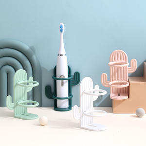 Cactus <b>Toothbrush</b> <b>Holder</b> Wall Mounted For Bathroom Storage <b>White</b> Fruit Green Dark Green Pink Durable Design - Product Image 1