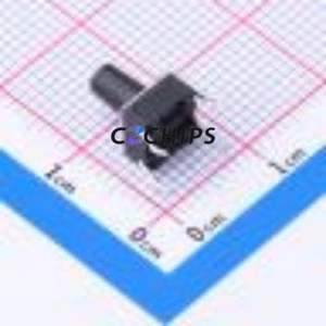 HX TS669CJ 250gf 009 Tactile Switch Through hole,6x6mm Switch Single Pole Single Throw Round Button 2.5N Through Hole - Product Image 2