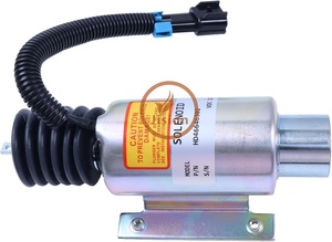 โซลินอยด์หยุดการจ่ายน้ำมันเชื้อเพลิงเครื่องยนต์ 10-01178-02 สำหรับชิ้นส่วนไฟฟ้าของเครื่องจักร โซลินอยด์วาล์วปิดเครื่องยนต์ 12V - Product Image 2