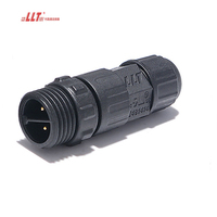 Connecteur industriel mâle-femelle LLT M16 300V 15A IP67 IP68 à 2, 3, 4, 5, 6, 7, 8, 9, 10, 12 broches, fiche et prise