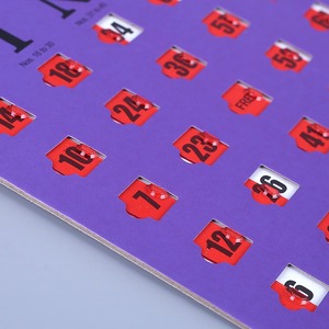 Les fabricants peuvent fournir des cartes de <span class=keywords><strong>bingo</strong></span> à fenêtre mobile en papier ou en plastique - Product Image 4