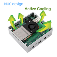 Mini PC Intel NUC i5 8259U i7 8559U Quad Core DDR4 RAM HD DP computadoras Barebone apoyo del sistema de tarjeta SD NUC I5