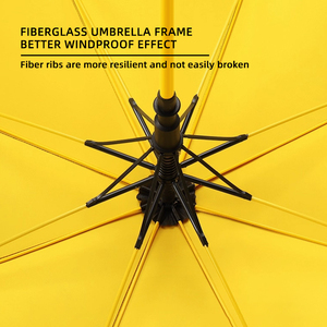 Mới chất lượng hàng đầu tương phản màu sắc thiết kế tự động mở dài xử lý ô màu vàng lớn Golf ô - Product Image 5