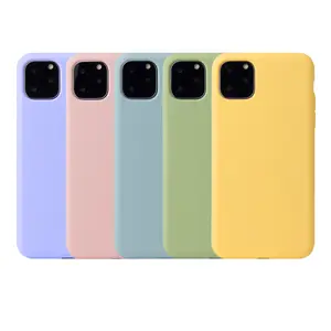 Para iPhone 12 sedoso y suave Premium de la serie de goma de silicona suave de la protectora del cuerpo parachoques Compatible para iPhone