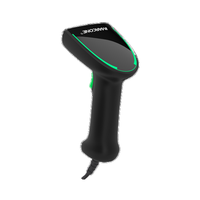 Scanner de codes-barres 2D filaire haute vitesse avec lumière LED Interface USB Bluetooth et COM facile à utiliser pour la numérisation industrielle en stock