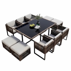 Chaise de plage de luxe <span class=keywords><strong>pour</strong></span> patio, utilisation toutes saisons, mobilier d'extérieur avec design cube peu encombrant <span class=keywords><strong>pour</strong></span> jardin, hôtel et balcon - Product Image 1