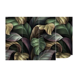 <span class=keywords><strong>Carta</strong></span> da <span class=keywords><strong>parati</strong></span> Vintage e belle foglie tropicali 3d - Product Image 6