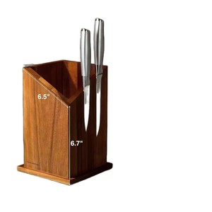 Porte-couteaux magnétique en bois pour cuisine, support de rangement pour couteaux de cuisine avec 5 aimants puissants pour la maison et les restaurants - Product Image 5