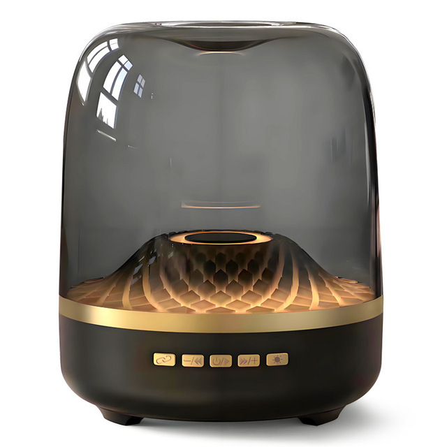 Padrise Portable Wireless for V5.0 Single Color LED Voice Control Speakers Active Stereo Sound for Home Theatre Computer