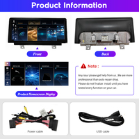 Écran Radio Multimédia Auto 10.25" Sans Fil Carplay Android Auto Système Linux pour BMW X1 F48 F49 E84 Navigation CIC NBT