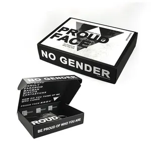 कस्टम लोगो बोइट कार्टन उपहार मेलर कागज कपड़े पैकेजिंग नालीदार कार्डबोर्ड शिपिंग बक्से