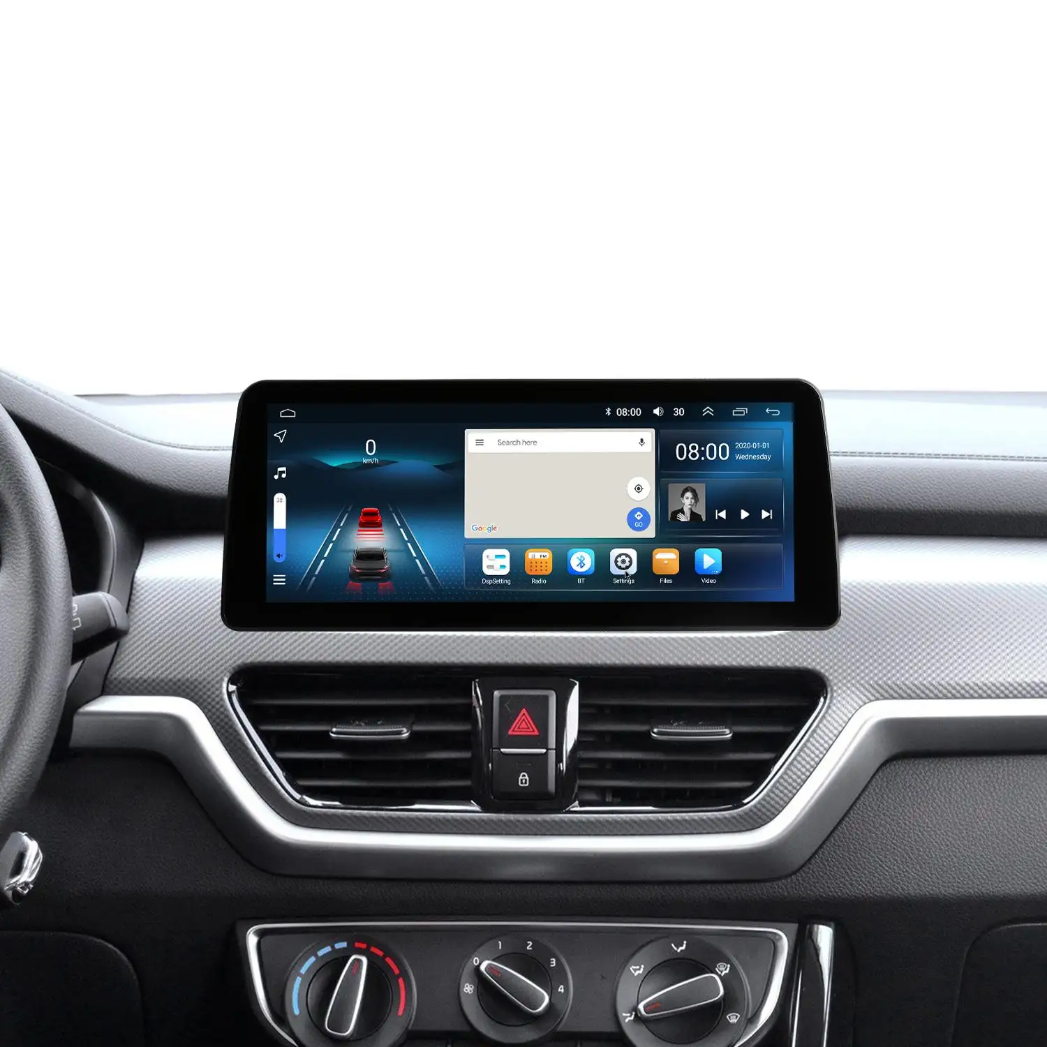 Android 10.0 12.3 inç araba müzik sistemi 2018-2019 KIA Sportage GPS navigasyon Carplay için dokunmatik ekran pano