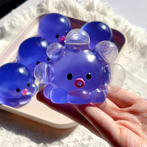 Juguete antiestrés de pulpo de goma transparente, juguete relajante para manos, juego de burbujas casero para niños y adultos, juguete para apretar - Product Image 5