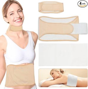 Faja Elástica Ajustable de Alta Calidad, Anti-Fugas de Aceite, de Franela de Algodón Orgánico, para la Desintoxicación del Hígado y el Estómago - Product Image 1
