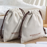 Sac à poussière personnalisé avec cordon de serrage, pochette de rangement en velours et polyester pour sacs à main, bijoux et emballages cadeaux