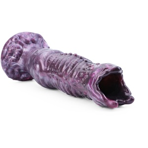 Alien Hollow <b>Dildo</b> with 6 Silicone Eggs for Egg Laying Roleplay Pleasure Real 3D Texture Stimulation Hand Push Eggs Ovipositor - Product Image 3