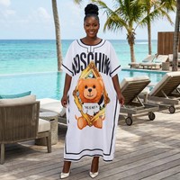 Robe longue en soie douce anti-rides, style kaftan africain boubou, pour femme, mariage, bohème, décontractée, grande taille, été – Nouvelle collection en promotion