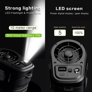 Ventilateur portable de ceinture 8000 mAh, rechargeable par USB, pour camping, randonnée, escalade, mini ventilateur à suspendre à la taille - Product Image 6