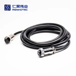 4-poliges 5-poliges Luftfahrt feder kabel USB Typ C zu GX16 Kabel Audio 2-poliger Solara schluss