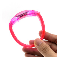 Bracelets promotionnels personnalisés pour événements, bracelets LED à activation sonore, bracelets lumineux pour événements