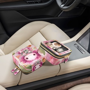 Custom Logo Girl <b>Makeup</b> Vanity Bag Cosmetic <b>Case</b> Travel Portable <b>Makeup</b> Storage Semi-Travel PVC Cosmetic Bags Zipper Closure - Product Image 6