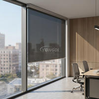 Store vertical électrique sur mesure grande taille, coupe-vent, imperméable, ignifuge, anti-UV, occultant à 100%, moderne, intégré pour extérieur