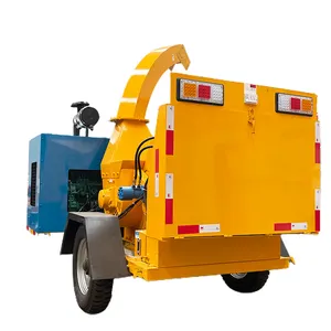 Chất thải chuyên nghiệp Máy Nghiền gỗ tự động cho ăn công suất lớn DIESEL gỗ chipper