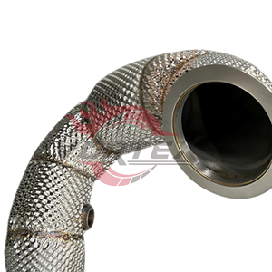 ท่อแคทดาวน์ไพพ์สแตนเลส Vortex 304 แบบไหลสูง สำหรับ VW Golf R MK7 MK7.5 2.0T TSI 4Motion Performance - Product Image 3