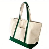 Sacs fourre-tout en toile de coton personnalisés, logo brodé en sérigraphie, poche et fermeture éclair unies, motif géométrique