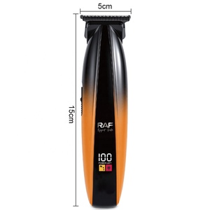 Tondeuse à cheveux sans fil rechargeable USB RAF 1200 mA avec affichage numérique, moteur magnétique haute vitesse, pour barbier et toilettage, modèle R.493, 1 produit inclus - Product Image 3
