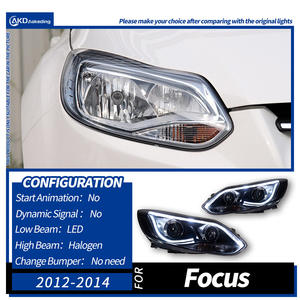 12-14สำหรับ Ford โฟกัสไฟหน้าโปรเจคเตอร์เลนส์ DRL ประกอบสัญญาณ3LED 55W สภาพใหม่สำหรับ bronco รถยนต์ - Product Image 5