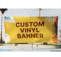 Bannière en vinyle PVC personnalisée, luxe noir et or, bannière de marque personnalisée pour les murs intérieurs des entreprises et la promotion commerciale