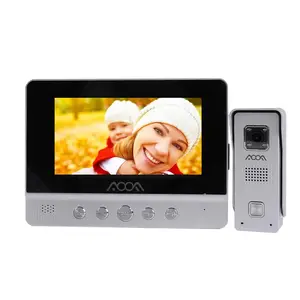 Farbvideo-Tür sprechanlage 2-Wege-Kommunikations-Video-Gegensprechanlage Bcomtech Hochwertige 7-Zoll-7-Zoll-TFT-LCD-Unterstützung Max.32g SD-Karte