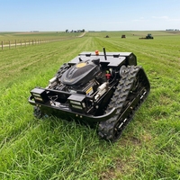 Tondeuse à gazon télécommandée avec livraison gratuite, moteur diesel 800 mm, chenilles en caoutchouc, certifiée CE EPA, pour désherbage des terres agricoles, vergers et pentes