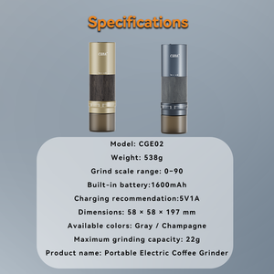 Al-alloy Body Stainless Steel Burr Grinding 10 Stars Burr Core Coffee Bean Grinders Coffee Beans - Product Image 6