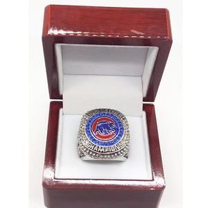 Chicago Cubs Championship <b>Ring</b> Rose Gold Plated Zinc Alloy <b>Crystal</b> Rhinestone Set Men's <b>Ring</b> Souvenir Collection Birthday Gift - Product Image 4