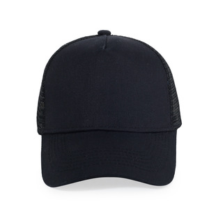 Casquette Trucker en Coton Pur Cinq Panneaux Couleur Unie Respirante avec Maille pour Adultes Logo Personnalisé Protection Solaire - Product Image 1
