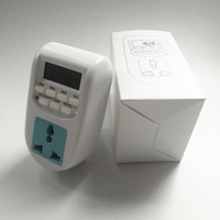 AL-06 LCD Affichage 220V 50Hz 10A Plug-in 24 Heures Numérique Minuterie Interrupteur Prise