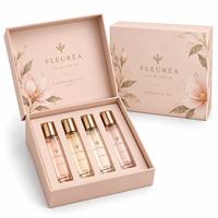 Coffret Découverte de Parfums Personnalisés, Emballage Rigide en Papier de Luxe avec Logo pour Mini Flacons d'Échantillons de Parfum, Vente en Gros
