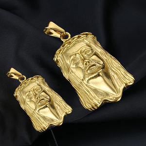 아이스 아웃 Cz 기도 손 스테인레스 스틸 파라오 Charn 콥틱 Ankh 크로스 펜던트 종교 예수 조각 보석 사자 펜던트 남자 - Product Image 4