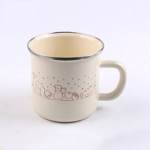 Vente en gros de Offre Spéciale tasses en émail de sublimation tasse en émail impression personnalisée gobelet camping randonnée tasses - Product Image 4