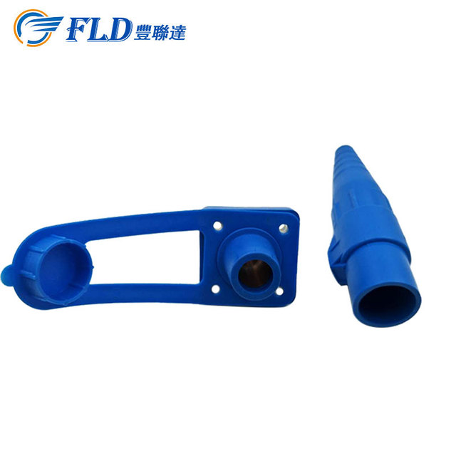 200A Series 16 Cam-Lok Male Female Blue CamLock Chassis Connector
